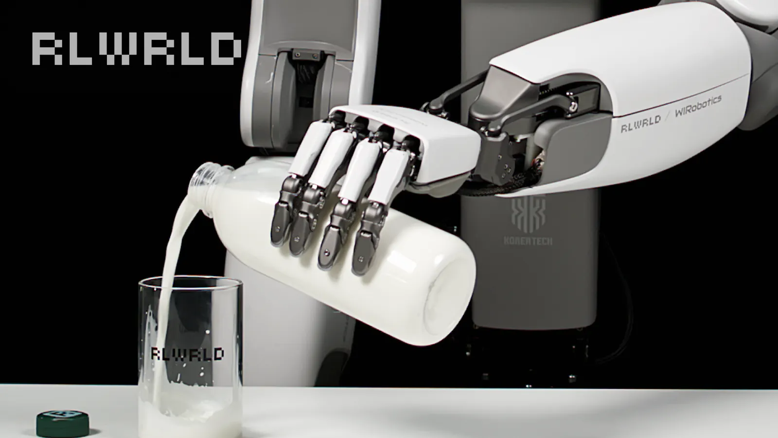 Demo thumbnail redesign: robot hand pouring milk