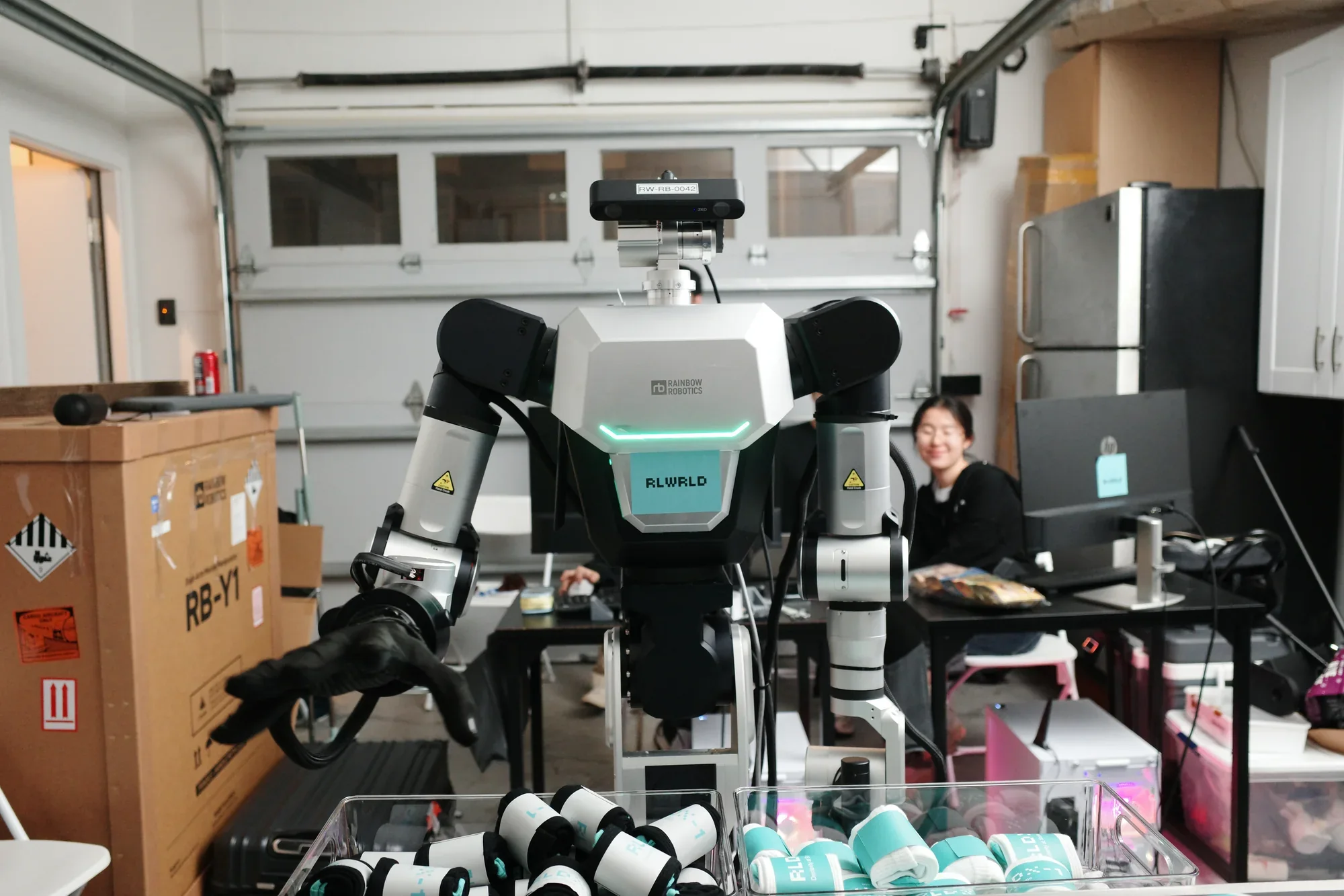 load-in robot garage