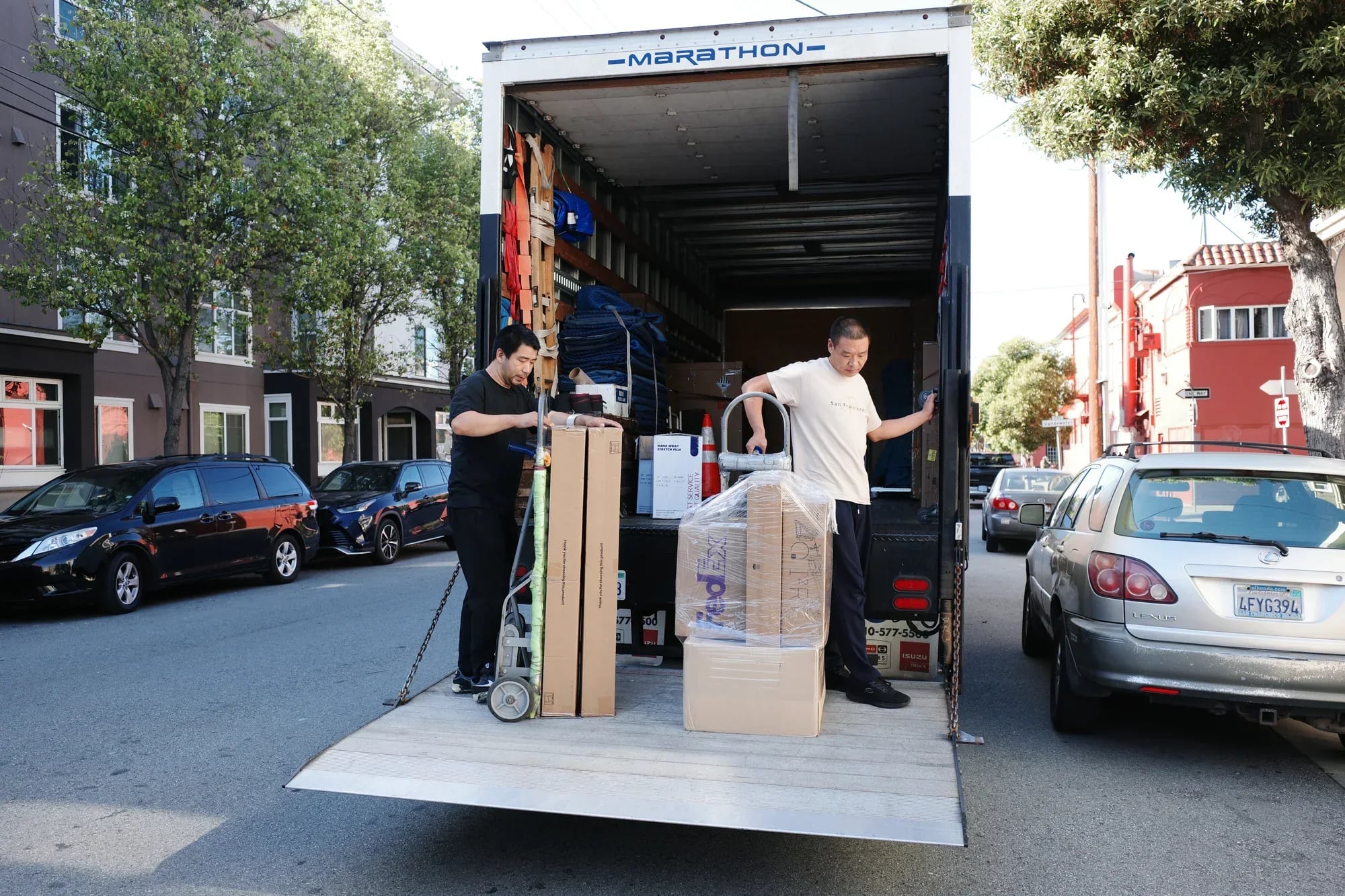 load-in truck