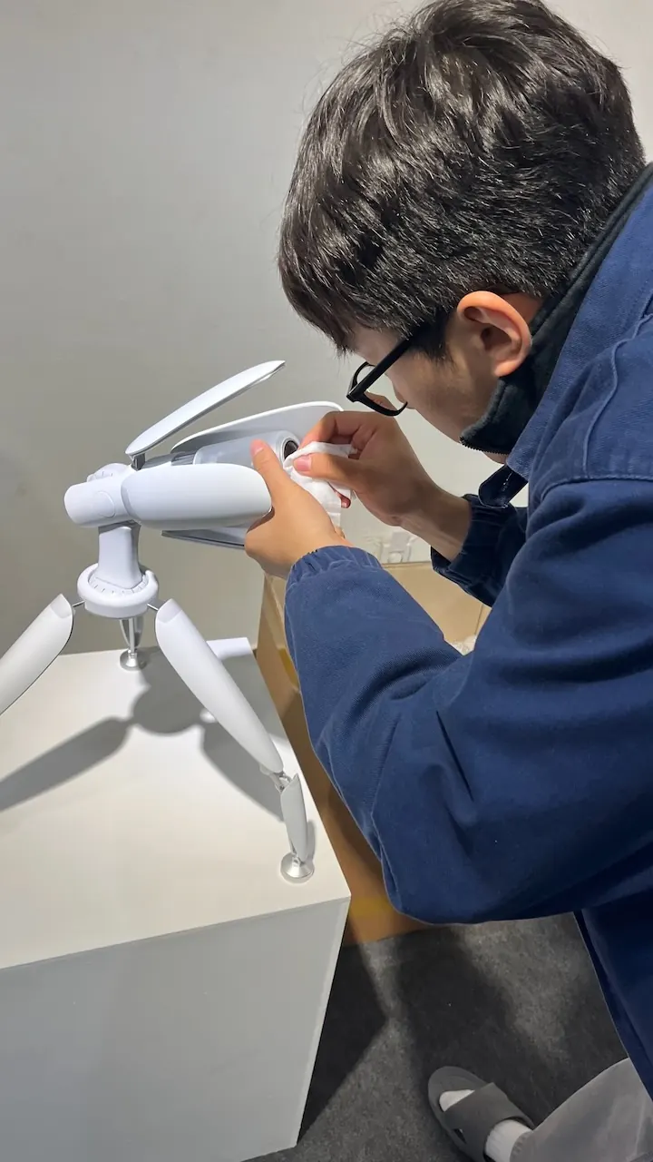 Detailing a prototype model by hand
