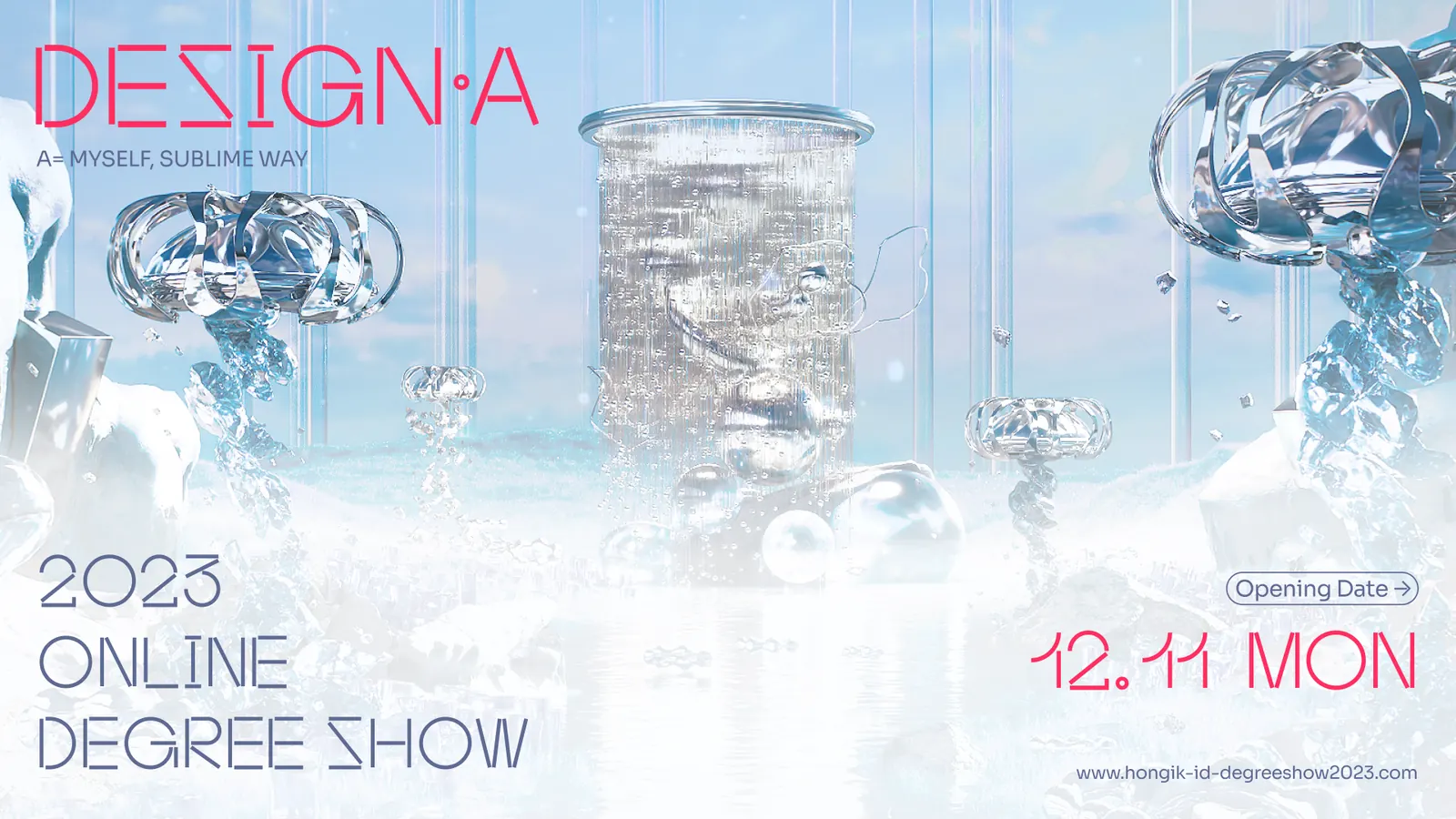 2023 DESIGNA degree show main visual