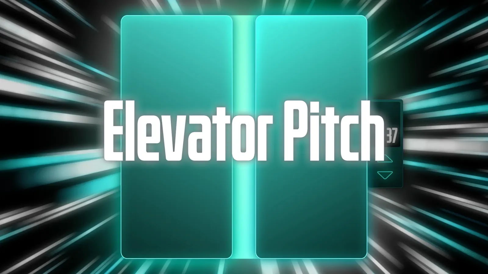 Elevator Pitch motion graphics main visual