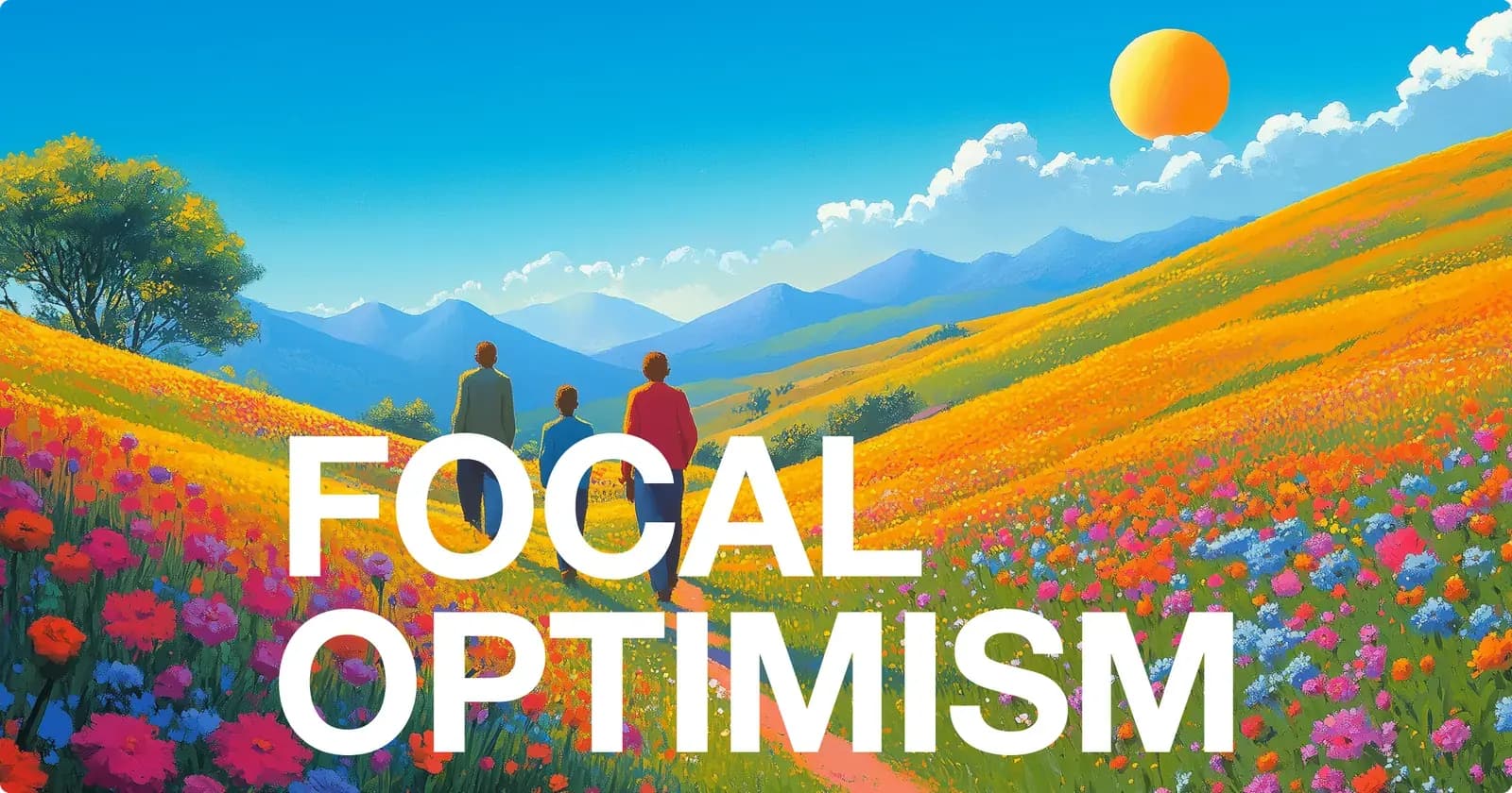 Focal Optimism OG image over a generated landscape