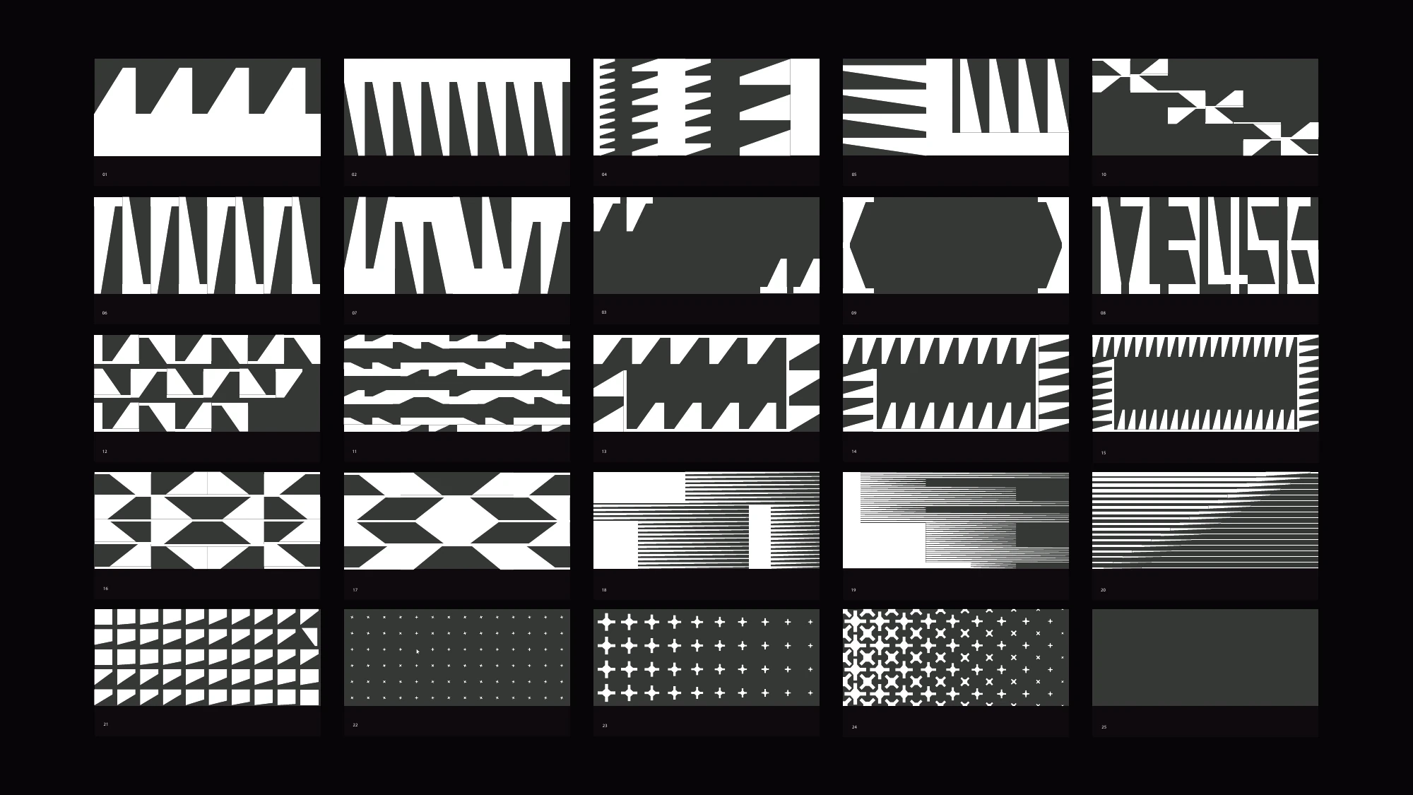 Working 2026 EO graphic system study using repeated screw-inspired elements