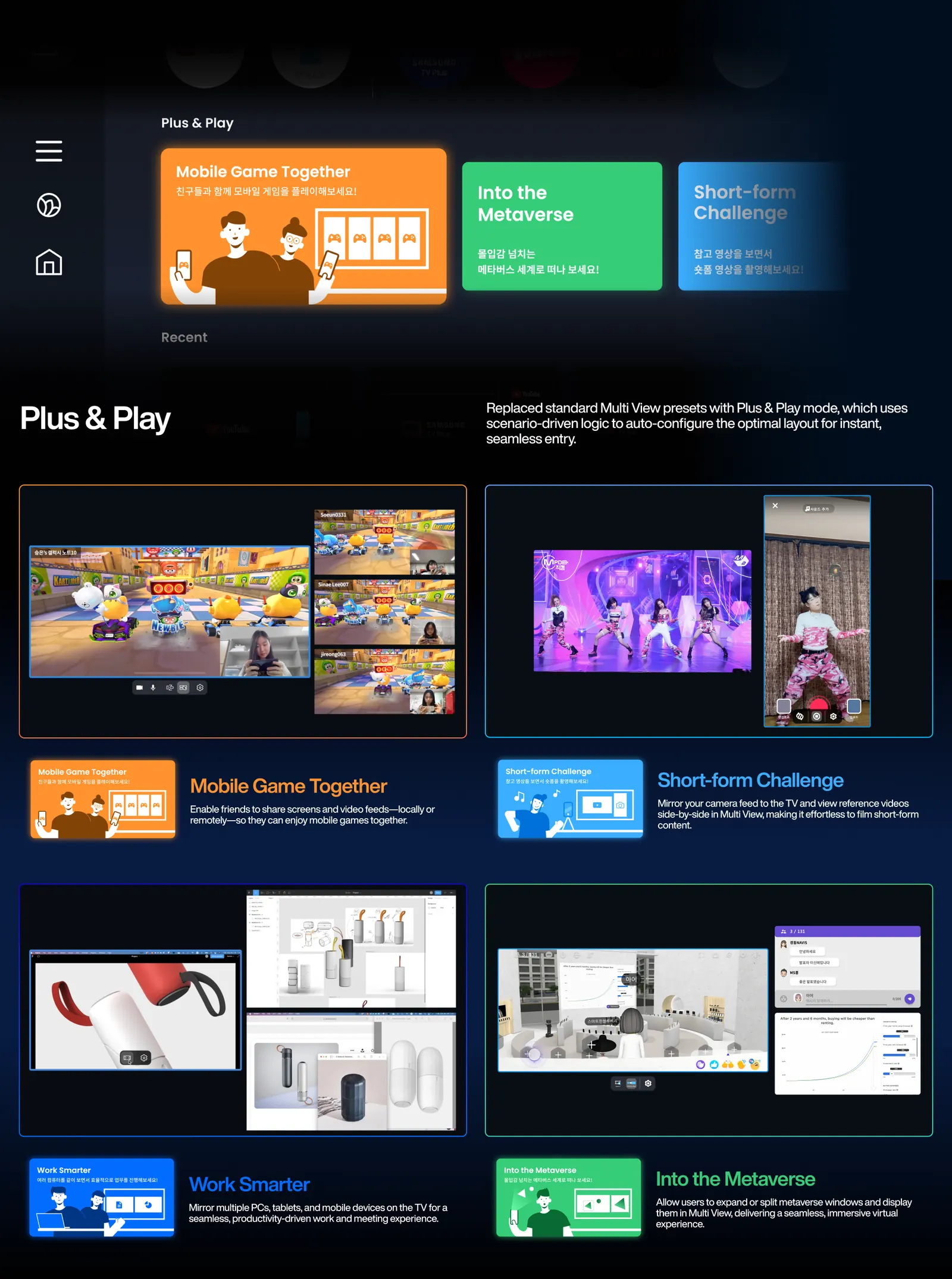 Redesigned Multi View entry flow